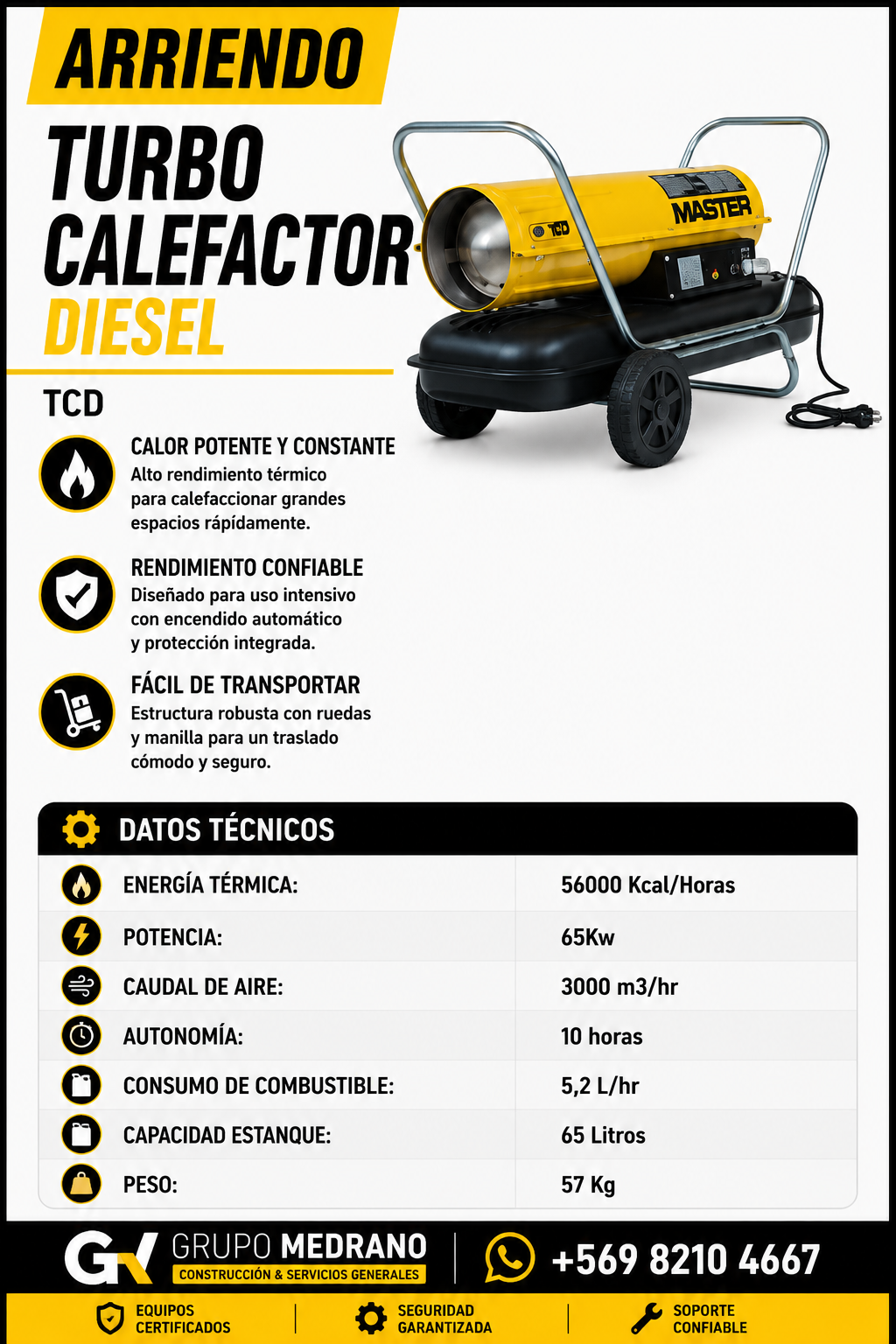 Turbo calefactor diésel