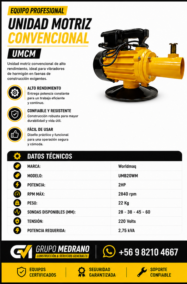 Unidad motriz convencional